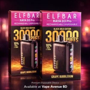 ELFBAR RAYA D3 PRO 30K PUFFS – BLACK GOLD EDITION